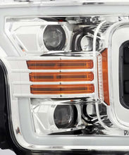 Load image into Gallery viewer, AlphaRex 18-19 Ford F-150 PRO-Series Projector Headlights Plank Style Chrm w/Activ Light/Seq Signal - Side View