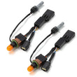 Load image into Gallery viewer, AlphaRex 18-20 Ford F-150 Lariat Wiring Adapter Stock Proj Headlight to AlphaRex Headlight Converter - Side View