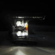 Load image into Gallery viewer, AlphaRex 18-20 Ford F-150 (Req. Conv F150 w/LED) LUXX LED Proj HL Alpha-Blk w/Actv Lt Seq Sig SB DRL - Side View