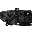 Load image into Gallery viewer, AlphaRex 18-20 Ford Mustang NOVA LED Proj Headlights Alpha-Black w/Activ Light/Seq Signal/Switch DRL - Back View