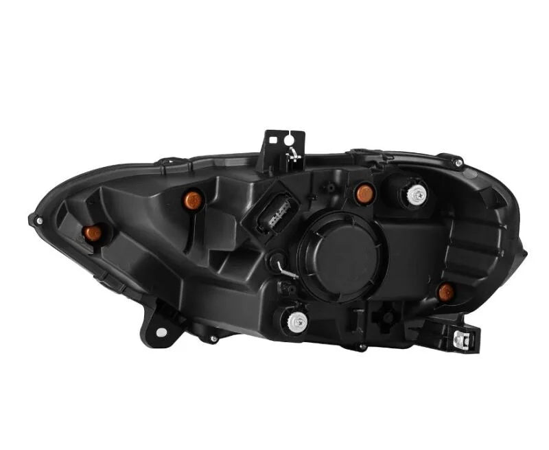 AlphaRex 18-20 Ford Mustang NOVA LED Proj Headlights Black w/Activ Light/Seq Signal/Switch DRL - Side View