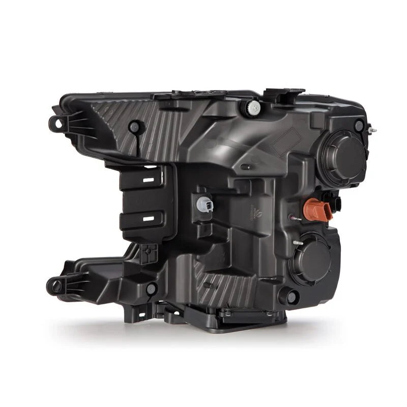 AlphaRex 18-21 Ford F150 PRO-Series Projector Headlights - Black w/DRL & Seq Signal - Back View