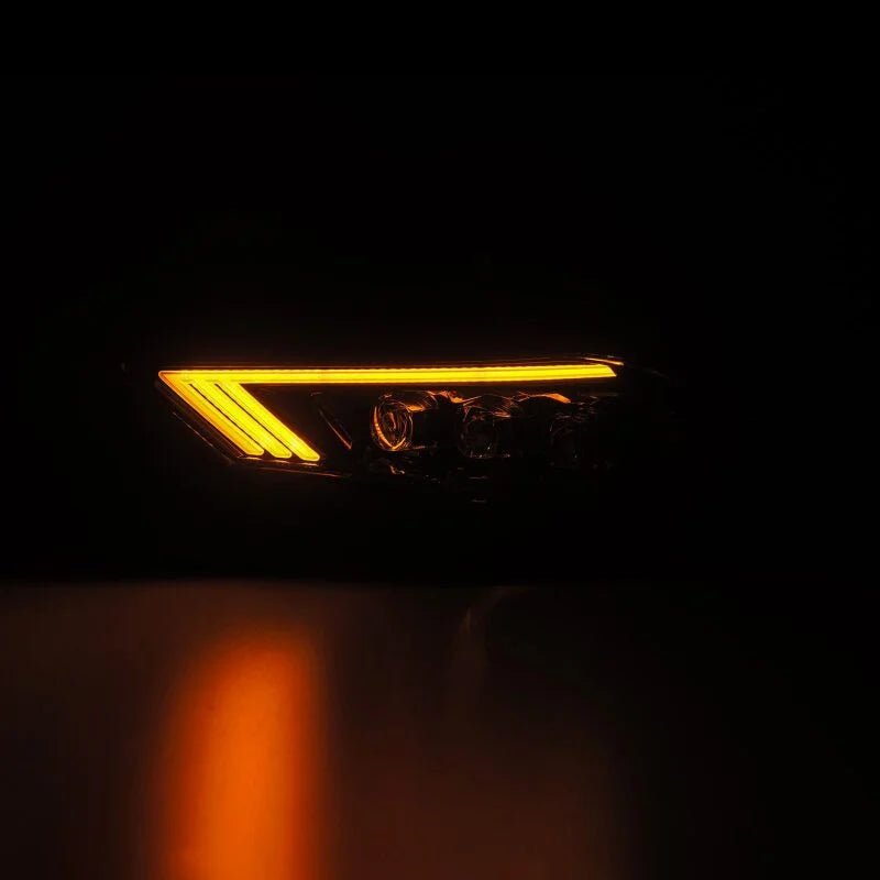 AlphaRex 18-22 Ford Mustang NOVA-Series LED Projector Headlights Alpha-Black - Back View
