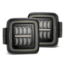 Load image into Gallery viewer, AlphaRex 18-23 Jeep Wrangler JL NOVA Prismatic LED Taillights Alpha-Black - Main Product View