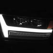 Load image into Gallery viewer, AlphaRex 19-20 Dodge Ram 1500 LUXX LED Proj Headlights Plnk Style Black w/Activ Light/Seq Signal/DRL - Installation View