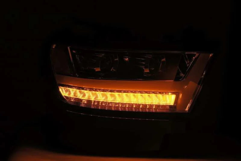 AlphaRex 19-20 Ram 1500HD PRO-Series Proj Headlight Plnk Styl Chrm w/Activ Light/Seq Signal/Plnk DRL - Side View