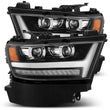 Load image into Gallery viewer, AlphaRex 19-20 Ram 1500HD PRO-Series Proj Headlights Plnk Style Jet Blk w/Activ Light/Seq Signal/DRL - Main Product View