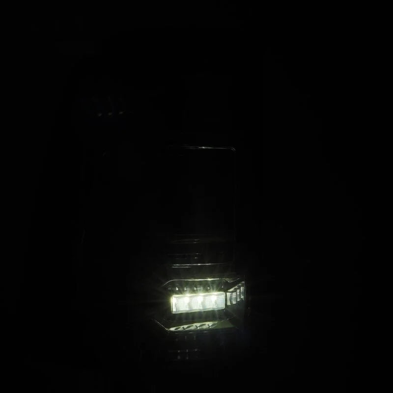 AlphaRex 19-21 Dodge Ram 1500 Luxx-Series LED Tail Lights Alpha-Black w/Activ Light/Seq Signal - Additional View 7