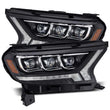Load image into Gallery viewer, AlphaRex 19-21 Ford Ranger NOVA LED Proj Headlights Plank Style Black w/Activ Light/Seq Signal/DRL - Main Product View