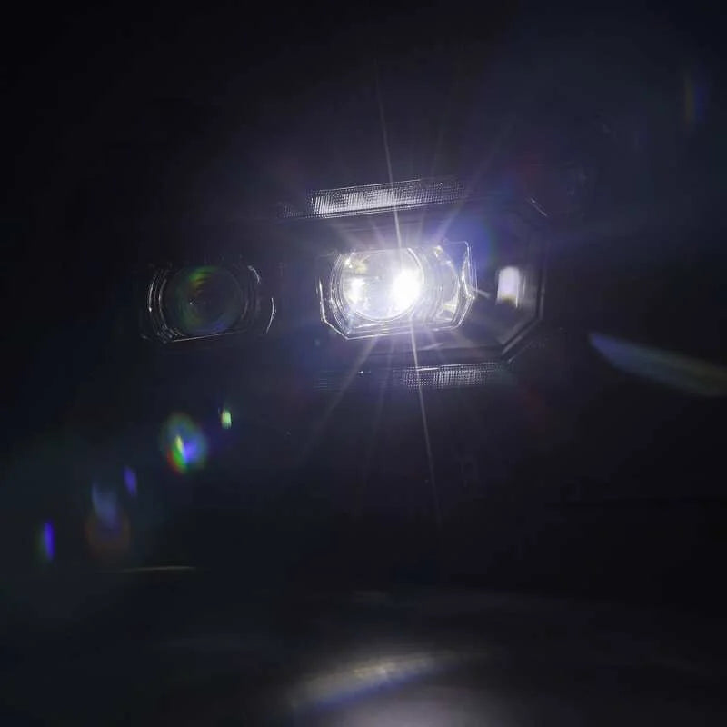 AlphaRex 19-21 Ram 2500 LUXX LED Proj Headlights Plank Style Black w/Activ Light/Seq Signal/DRL - Additional View 5