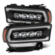 Load image into Gallery viewer, AlphaRex 19-21 Ram 2500 NOVA LED Proj Headlights Plank Style Black w/Activ Light/Seq Signal/DRL - Main Product View