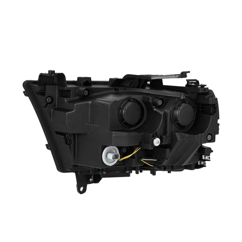 AlphaRex 19-22 Dodge Ram 1500 PRO-Series Projector Headlights Alpha Black w/Seq Signal/DRL - Back View