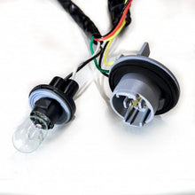 Load image into Gallery viewer, AlphaRex 19-22 Dodge Ram 2500/3500 Stock LED Tail Light to AlphaRex Tail Light Converters - Pair - Installation View