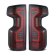 Load image into Gallery viewer, AlphaRex 19-23 Chevrolet Silverado 1500/2500HD/3500HD PRO-Series LED Tail Lights Red Smoke - Main Product View