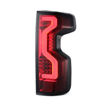 Load image into Gallery viewer, AlphaRex 19-23 Chevrolet Silverado 1500/2500HD/3500HD PRO-Series LED Tail Lights Red Smoke - Side View