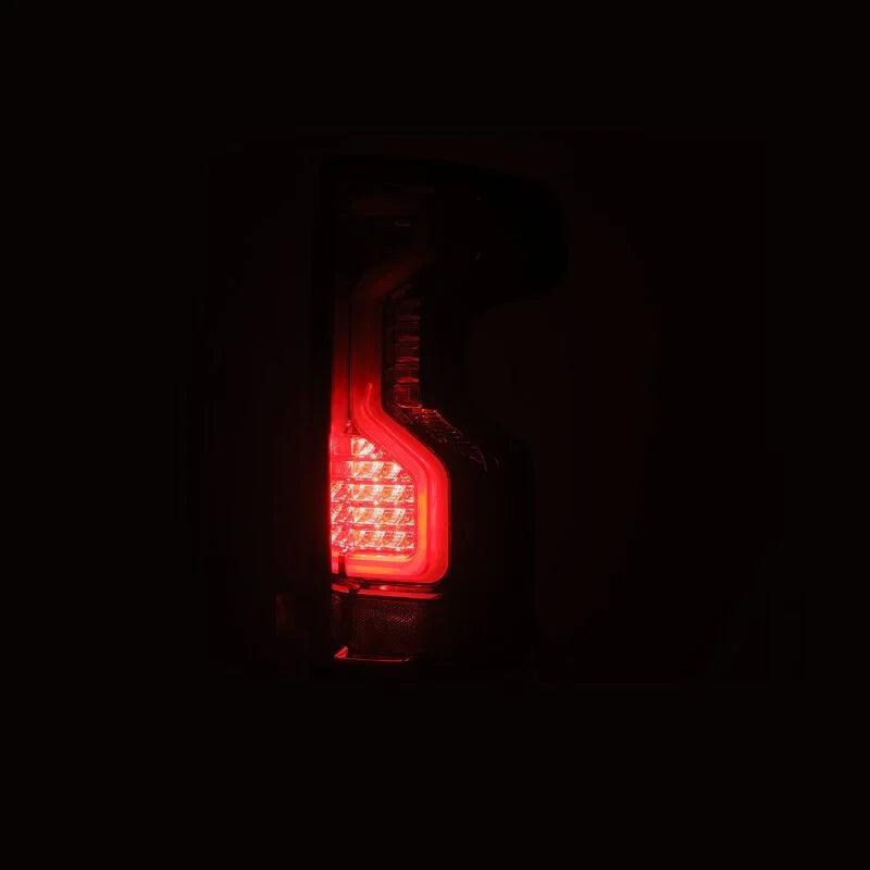 AlphaRex 19-23 Chevrolet Silverado 1500/2500HD/3500HD PRO-Series LED Tail Lights Red Smoke - Installation View