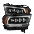 Load image into Gallery viewer, AlphaRex 19-23 Dodge Ram 1500 (No Clsc/Ltd/TRX) NOVA-Series Proj. Headlights Black (Req. Converter) - Main Product View