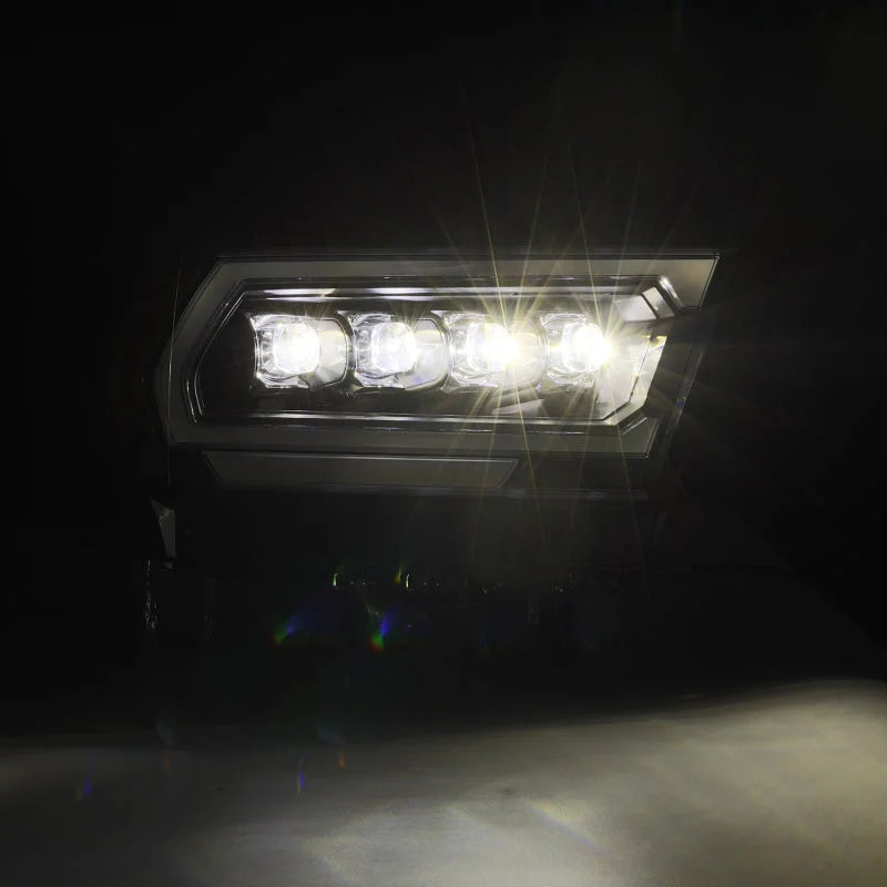 AlphaRex 19-23 Dodge Ram 1500 (No Clsc/Ltd/TRX) NOVA-Series Proj. Headlights Black (Req. Converter) - Side View