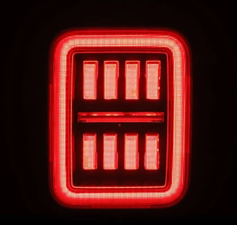 AlphaRex 19-24 Jeep Gladiator JT Nova-Series Prismatic LED Tail Lights - Alpha-Black - Additional View 5