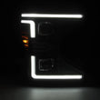 Load image into Gallery viewer, AlphaRex 20-22 Ford F-250/350/450/550 SD LUXX-Series LED Proj Headlights Bk w/Acv Light SS &amp; SBDRL - Main Product View