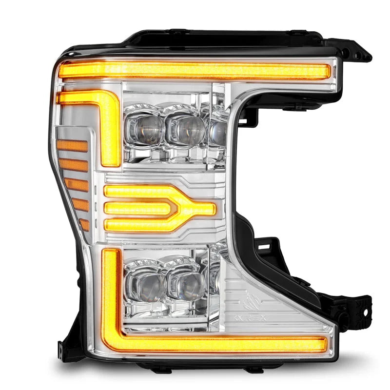 AlphaRex 20-22 Ford F-250/350/450/550 SD NOVA-Series LED Proj Headlights Chrome w/SS & SBDRL - Additional View 6