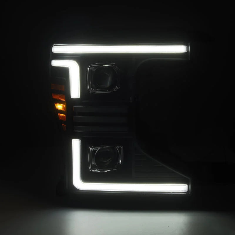 AlphaRex 20-22 Ford F150 Pro-Series Projector Headlights Black w/ Activation Light / Seq. Sig. / DRL - Additional View 5