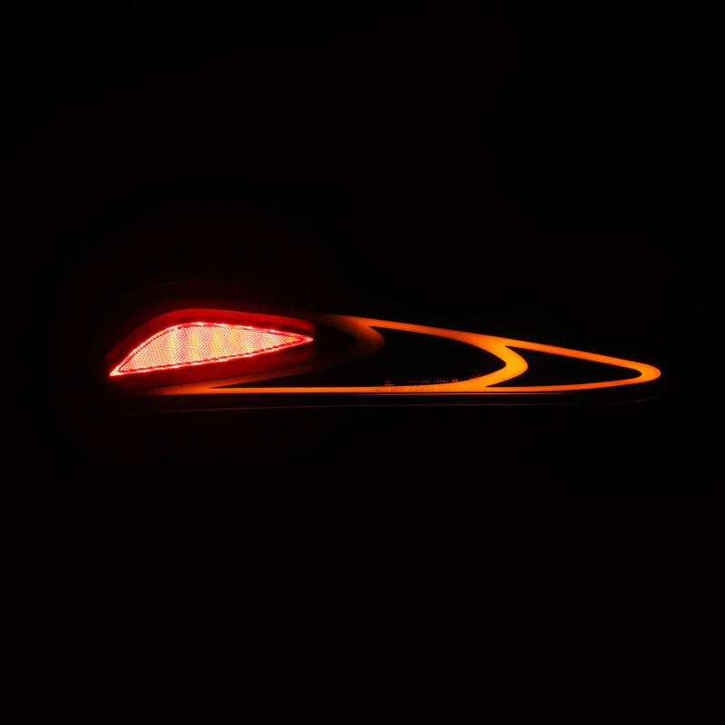 AlphaRex 20-24 Toyota Supra LUXX-Series FT-1 Style LED Tail Lights Black - Detail View