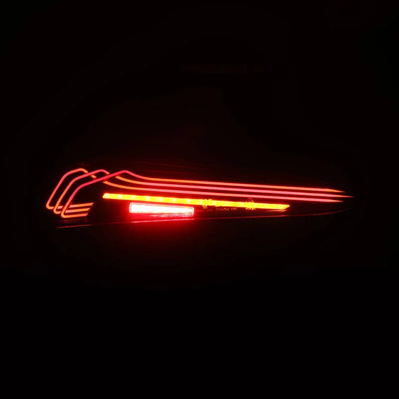 AlphaRex 20-24 Toyota Supra LUXX-Series Laser Style LED Tail Lights Alpha-Black - Side View