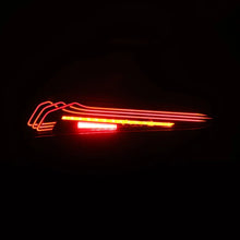 Load image into Gallery viewer, AlphaRex 20-24 Toyota Supra LUXX-Series Laser Style LED Tail Lights Alpha-Black - Side View