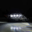 Load image into Gallery viewer, AlphaRex 2011+ Toyota Sienna NOVA LED Proj Headlights Plank Style Black w/Activ Light/Seq Signal/DRL - Installation View
