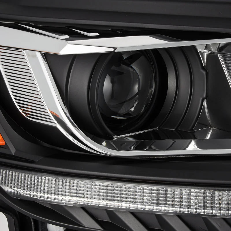 AlphaRex 2019+ Ford Ranger PRO-Series Proj Headlights Plank Style Black w/Seq Signal/DRL - Additional View 7