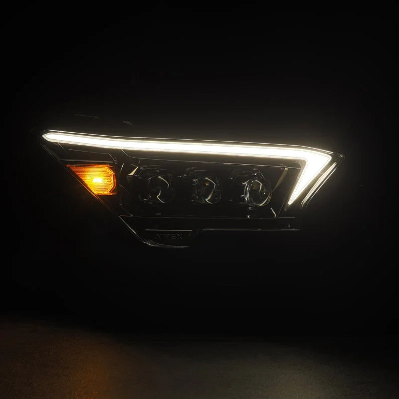 AlphaRex 2024+ Toyota Tacoma NOVA-Series LED Proj Headlights Alpha-Blk w/Actv Light & Seq. Sig + DRL - Additional View 6