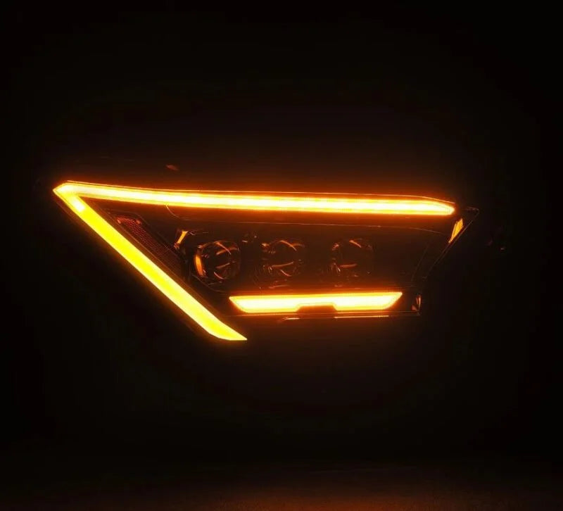 AlphaRex 2024 Toyota Tacoma NOVA-Series Projector Headlights (Pair) - Black w/Activation Light - Side View