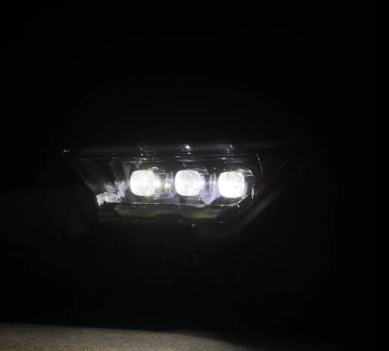 AlphaRex 2024 Toyota Tacoma NOVA-Series Projector Headlights (Pair) - Black w/Activation Light - Back View
