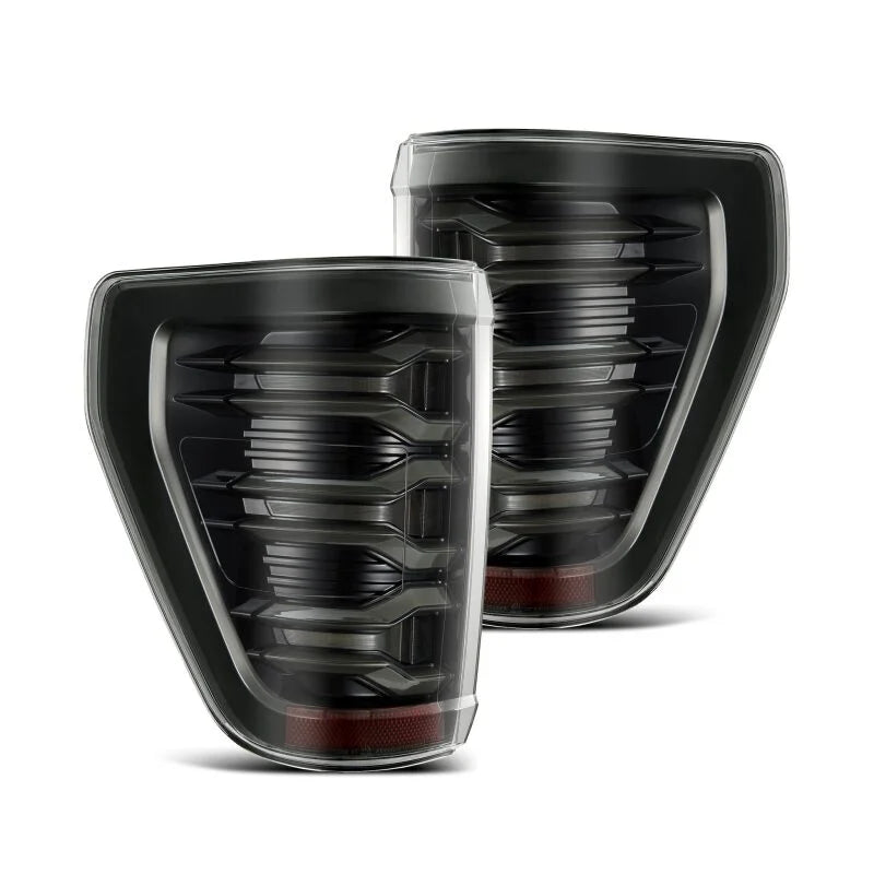 AlphaRex 21-22 Ford F150 LUXX LED Projector Tail Lights - Alpha-Black - Main Product View