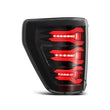 Load image into Gallery viewer, AlphaRex 21-22 Ford F150 LUXX LED Projector Tail Lights - Alpha-Black - Installation View