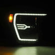 Load image into Gallery viewer, AlphaRex 21-22 Ford F150 Luxx-Series Projector Headlights Alpha-Black w/Activ Light/Seq Signal - Installation View