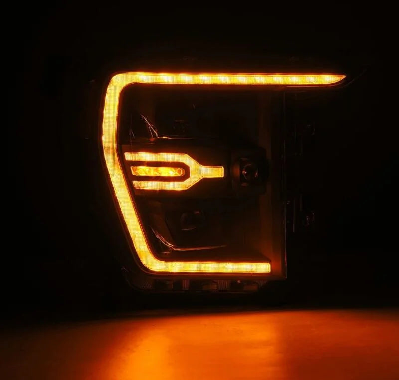 AlphaRex 21-22 Ford F150 Luxx-Series Projector Headlights Black w/Activ Light/Seq Signal - Additional View 5
