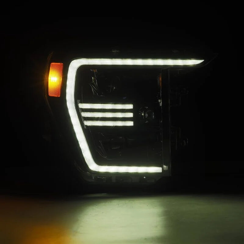 AlphaRex 21-22 Ford F150 PRO-Series Projector headlights Alpha-Black w/Activ Light/Seq Signal - Additional View 6