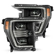 Load image into Gallery viewer, AlphaRex 21-22 Ford F150 PRO-Series Projector headlights Black w/Activ Light/Seq Signal - Main Product View
