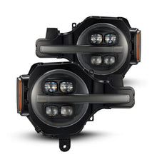 Load image into Gallery viewer, AlphaRex 21-23 Ford Bronco NOVA LED Proj Headlights Alpha-Black w/Activ Light/Seq Signal/DRL - Main Product View