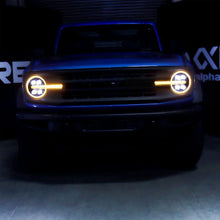 Load image into Gallery viewer, AlphaRex 21-23 Ford Bronco NOVA LED Projector Headlights Black - Back View