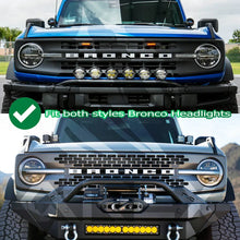 Load image into Gallery viewer, AlphaRex 21-23 Ford Bronco NOVA LED Projector Headlights Black - Installation View