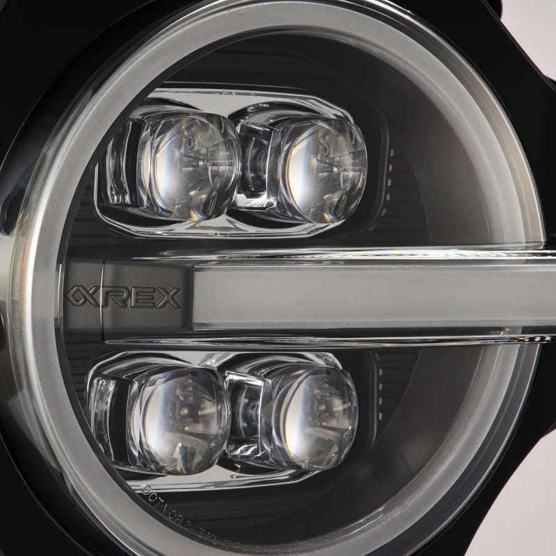 AlphaRex 21-23 Ford Bronco NOVA LED Projector Headlights Black - Additional View 7