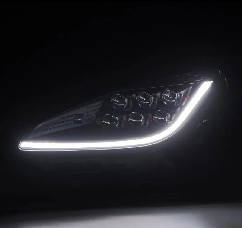 AlphaRex 21-23 Toyota GR86 / Subaru BRZ NOVA Series LED Projector Headlights - Black - Back View
