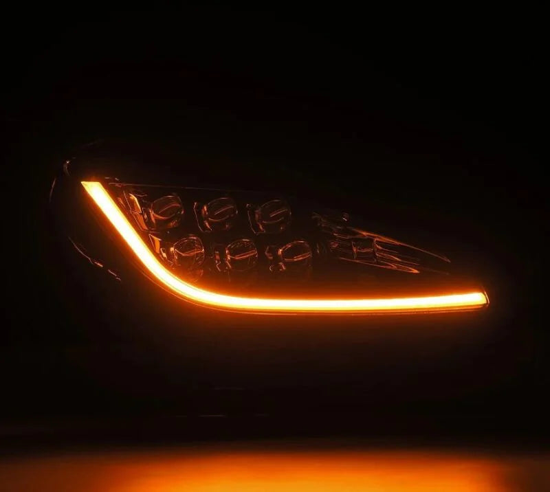 AlphaRex 21-23 Toyota GR86 / Subaru BRZ NOVA-Series LED Projector Headlights - Alpha Black - Back View