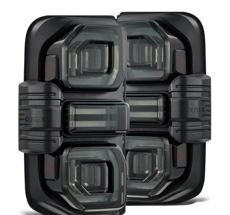 AlphaRex 21-24 Ford Bronco NOVA LED Tail Lights - Alpha-Black - Main Product View