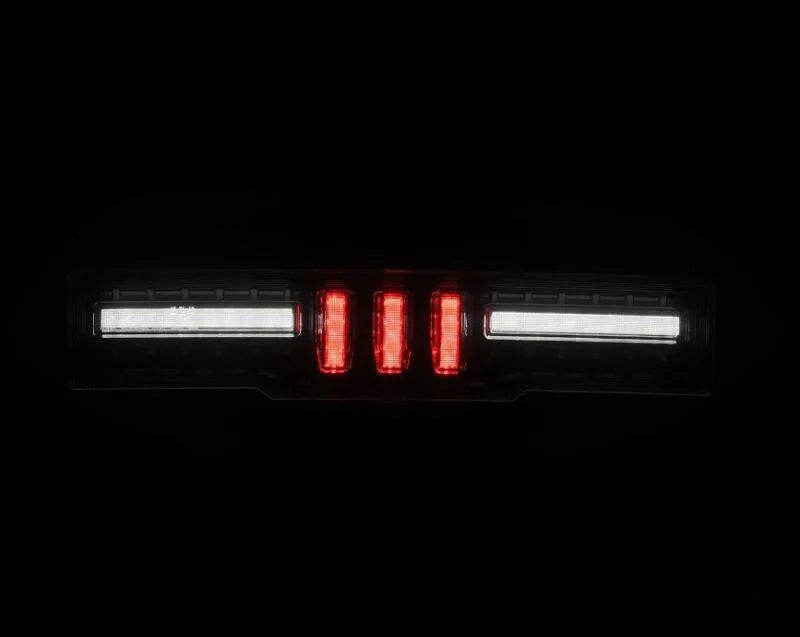 AlphaRex 21-24 Toyota GR86 / 21-24 Subaru BRZ NOVA-Series Prismatic LED Fourth Brake Light Blk Smoke - Back View