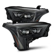 Load image into Gallery viewer, AlphaRex 22-23 Toyota Tundra LUXX-Series Headlights Alpha-Blk w/White DRL - Req 810029 OR 810030 - Main Product View
