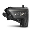 Load image into Gallery viewer, AlphaRex 22-23 Toyota Tundra LUXX-Series Headlights Alpha-Blk w/White DRL - Req 810029 OR 810030 - Back View